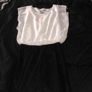 Black and white dress